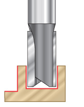 Straight Plunge Open Flute CNC Router Bits