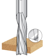 Solid Carbide Spiral 3 Flute CNC Router Bits with Chipbreaker