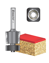 Carbide Tipped Laminate Trimmer with Euro™ Square Bearing Router Bits