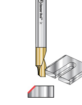 Solid Carbide Aluminum Chamfer Edge End Mill with ZrN coating