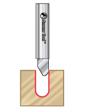 Veining Single Flute Router Bits