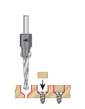 Shankless Carbide Tipped Countersink Bits