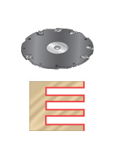 8 Inch Step Adjustable Groovers for Table Saws