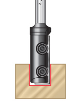 In-Tech Straight Plunge Insert Router Bits