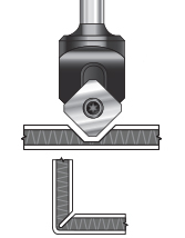 Double Edge Folding Insert ‘V’ Groove with Flat Bottom Router Bits for Aluminum Composite Material (ACM) Panels 