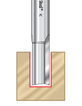 Solid Carbide Straight Plunge Router Bits