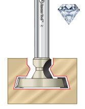 Diamond Tipped (PCD) CNC T-Slot Router Bits