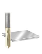 Solid Carbide "Zero-Point" Engraving Router Bits for V Grooving 