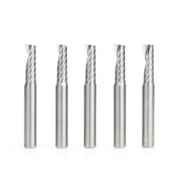 51377 Solid Carbide CNC Spiral &39O&39 Single Flute Amana Tool Aluminum 1/4 X