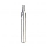 43507 Solid Carbide Extreme Tool Life Coated Double Straight 'V' Flute Plastic Cutting 1/8 Dia x 1/4 x 1/4 Inch Shank
