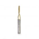 45609 "Zero-Point" 90 Degree V-Groove and Engraving 1/8 Dia x 1/16 x 1/4 Shank ZrN Coated Router Bit