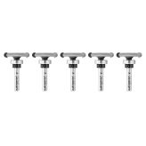 45678-5 5 Pack Carbide Tipped Flooring Rounded Dedicated Cutter 1/8 Radius x 1-1/4 Dia x 1/4 x 1/4 Inch Shank with Upper BB