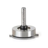 45680 Carbide Tipped Flooring Straight Dedicated Cutter 1-39/64 Dia x 7/64 x 1/4 Inch Shank Router Bit w/ Upper Ball Bearing