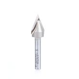 45711 Carbide Tipped "Zero Point" V-Groove 45 Deg x 1/2 Dia x 5/8 x 1/4 Inch Shank
