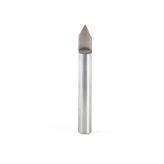 45763 Solid Carbide 60 Degree Engraving 0.020 Tip Width x 1/4 Shank x 2 Inch Long Signmaking Router Bit