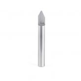 45766 Solid Carbide 60 Degree Engraving 0.040 Tip Width x 1/4 Shank x 2 Inch Long Signmaking Router Bit