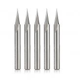 45783-5 5-Pack Solid Carbide Carving Liner 18 Deg x 1/4 Dia x 5/8 x 1/4 Inch Shank x 1-Flute