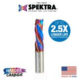 46012-K CNC Solid Carbide Spektra™ Extreme Tool Life Coated Compression Spiral 1/2 Dia x 1-1/4 x 1/2 Inch Shank