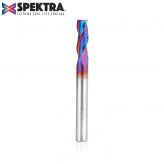 46094-K Solid Carbide Up-Cut Spiral 1/4 Dia x 3/4 x 1/4 Shank x 2-1/2 Inch Long Composite, Fiberglass & Phenolic Cutting Spektra™ Extreme Tool Life Coated Router Bit
