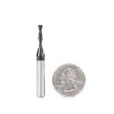 46100-DLC Solid Carbide Spiral Plunge Diamond-Like Carbon (DLC) Coated for Solid Wood 1/8 Dia x 1/2 x 1/4 Inch Shank Up-Cut
