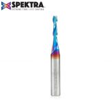 46100-K Solid Carbide Spektra™ Extreme Tool Life Coated Spiral Plunge 1/8 Dia x 1/2 x 1/4 Inch Shank Up-Cut