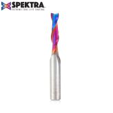 46101-K Solid Carbide Spektra™ Extreme Tool Life Coated Spiral Plunge 3/16 Dia x 3/4 x 1/4 Inch Shank Up-Cut