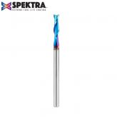 46127-K Solid Carbide Spektra™ Extreme Tool Life Coated Spiral Plunge 1/8 Dia x 1/2 x 1/8 Inch Shank Up-Cut