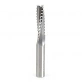 Amana Tool 59420 Solid Carbide Roughing Spiral 3 Flute Chipbreaker 3/8 Dia x 1 Cut Height x 3/8 Shank x 3 Inch Long Up-Cut Router Bit 