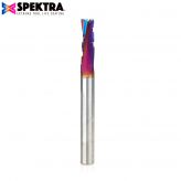 46150-K Solid Carbide CNC Spektra™ Extreme Tool Life Coated Spiral Phenolic, Resin and Composite with Chipbreaker 1/4 Dia x 3/4 x 1/4 Shank x 2-1/2 Inch Long Slow Helix Up-Cut Router Bit