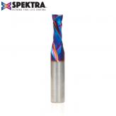 46174-K CNC Solid Carbide Spektra™ Extreme Tool Life Coated Compression Spiral 3/8 Dia x 1 Inch x 1/2 Shank