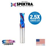 46182-K CNC Solid Carbide Spektra™ Extreme Tool Life Coated Compression Spiral 1/2 Dia x 1 x 1/2 Inch Shank