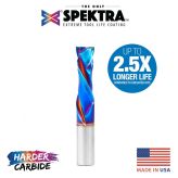 46185-K CNC Solid Carbide Spektra™ Extreme Tool Life Coated Compression Spiral 12mm Dia x 35mm x 12mm Shank