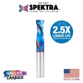 46193-K CNC Solid Carbide Spektra™ Extreme Tool Life Coated Compression Spiral 1/2 Dia x 1-3/8 x 1/2 Inch Shank