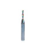 46200-DLC Solid Carbide Spiral Plunge Diamond-Like Carbon (DLC) Coated for Solid Wood 1/8 Dia x 1/2 x 1/4 Inch Shank x 2 Inch Long Down-Cut