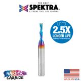 46200-K Solid Carbide Spektra™ Extreme Tool Life Coated Spiral Plunge 1/8 Dia x 1/2 x 1/4 Inch Shank