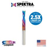 46202-K Solid Carbide Spektra™ Extreme Tool Life Coated Spiral Plunge 1/4 Dia x 3/4 x 1/4 Inch Shank