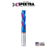 46214-K Solid Carbide Spektra™ Extreme Tool Life Coated Spiral Plunge 3/8 Dia x 1-1/4 x 3/8 Inch Shank Down-Cut, 3-Flute