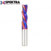 46216-K Solid Carbide Spektra™ Extreme Tool Life Coated Spiral Plunge 1/2 Dia x 1-1/2 x 1/2 Inch Shank Down-Cut, 3-Flute
