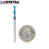 46227-K Solid Carbide Spektra™ Extreme Tool Life Coated Spiral Plunge 1/8 Dia x 1/2 x 1/8 Inch Shank