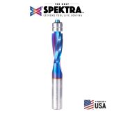 46300-K Solid Carbide Spektra™ Extreme Tool Life Coated UltraTrim Spiral 1/2 Dia x 1-1/4 x 1/2 Inch Shank with Double Lower Ball Bearing Up-Cut