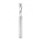 46313 Solid Carbide Slow Spiral O Flute  Acrylic Cutting 1/4 Dia x 3/4 x 1/4 Inch Shank Up-Cut Router Bit