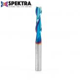 46315-K Solid Carbide Spektra™ Extreme Tool Life Coated Spiral Plunge 1/4 Dia x 1 x 1/4 Inch Shank Up-Cut