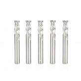 46367-5 5 Pack CNC Solid Carbide Mortise Compression Spiral 3/8 Dia x 7/8 x 3/8 Shank