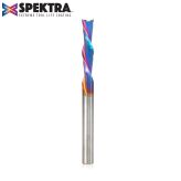 46416-K Solid Carbide Spektra™ Extreme Tool Life Coated Spiral Plunge 1/4 Dia x 1-1/8 x 1/4 Inch Shank