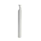 46464 Solid Carbide 'O' Flute Plastic Edge Rounding 1/4 Dia x 1/8 Radius x 3/8 x 1/4 Inch Shank