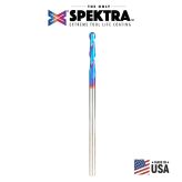 46508-K Solid Carbide Spektra™ Extreme Tool Life Coated Up-Cut Ball Nose Spiral 3/16 Dia x 1 Inch x 3/16 Shank Router Bit