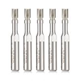 47222-S-5 5-Pack Miniature Flush Trim Plunge Template 3/16 Dia x 1/4 x 1/4 Inch Shank Carbide Tipped Router Bit with Mini 3/16 Dia Upper Ball Bearing