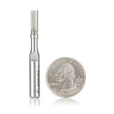 47222 Miniature Flush Trim Plunge Template 3/16 Dia x 1/2 x 1/4 Inch Shank Carbide Tipped Router Bit with Mini 3/16 Dia Upper Ball Bearing