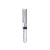47227 Carbide Tipped Flush Trim Plunge Template 3/8 Dia x 1 x 1/4 Inch Shank with 2 Upper Ball Bearings