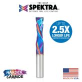 48312-K CNC Solid Carbide Spektra™ Extreme Tool Life Coated Compression Spiral 10mm Dia x 32mm x 10mm Shank